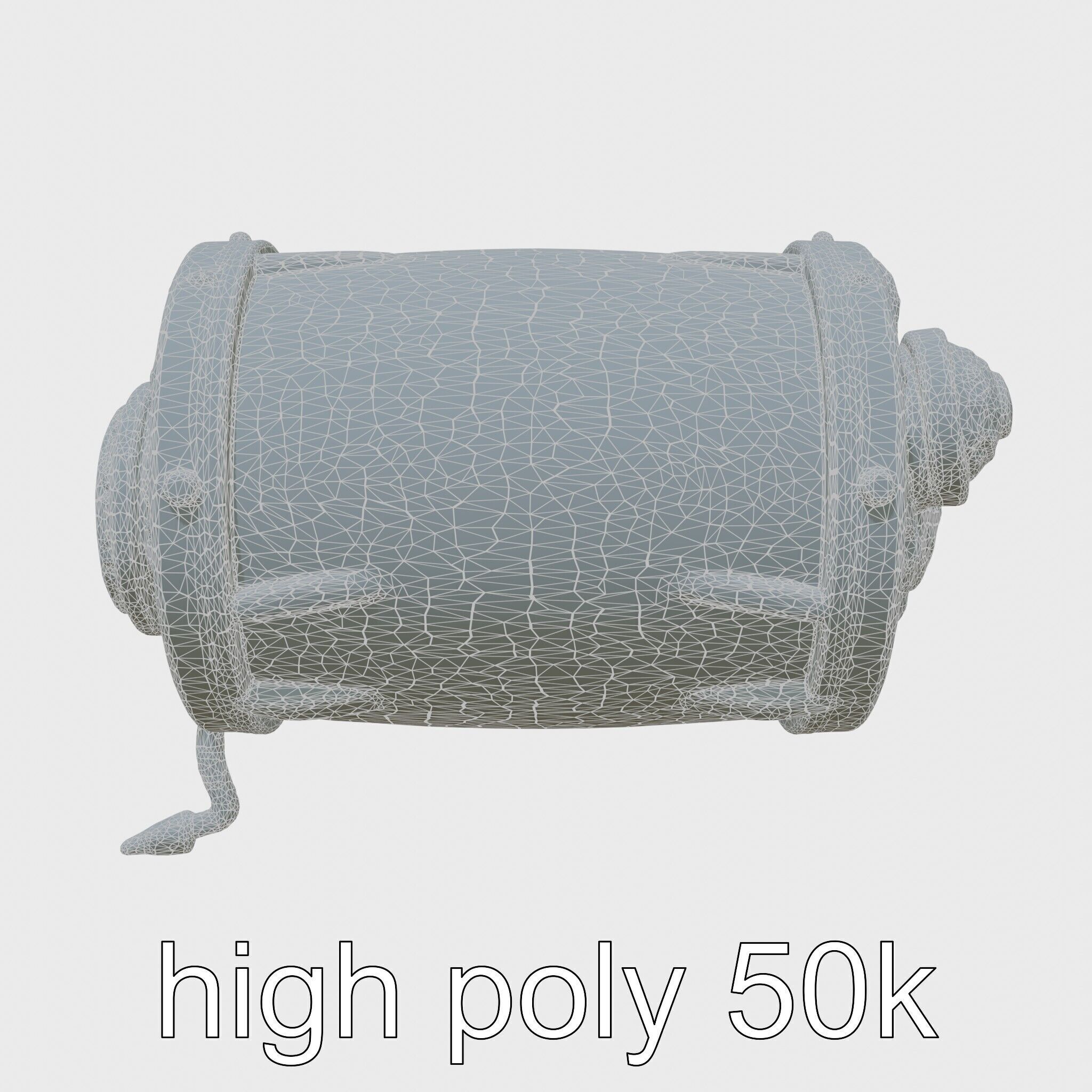 Stylized Glowing Fantasy Drum model pack Low-poly 3D model_8