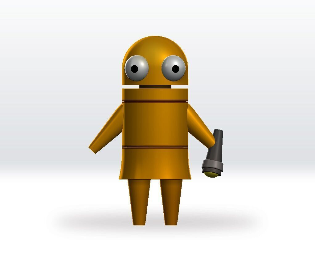 Repo Gold STL file 3D Model Character Fanart 3D print model_2