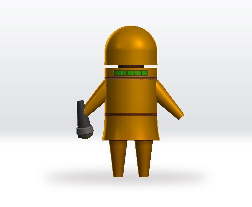 Repo Gold STL file 3D Model Character Fanart 3D print model_4