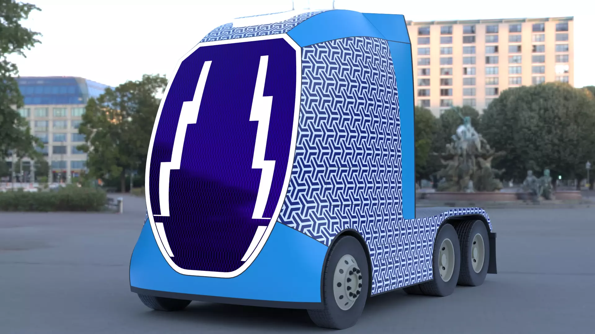 Future semitruck XX PBR 3D model