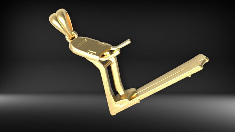 Treadmill Running  Pendant 3D print model_3