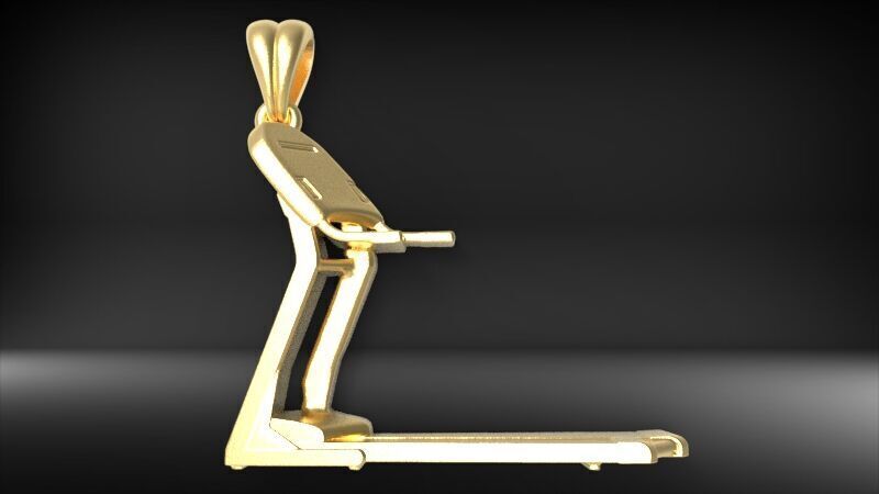 Treadmill Running  Pendant 3D print model_12
