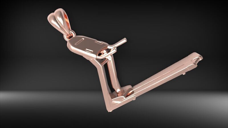 Treadmill Running  Pendant 3D print model_9