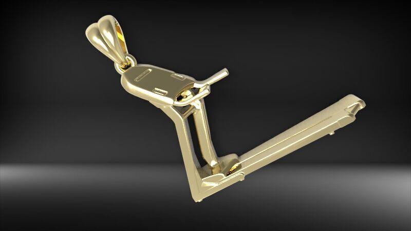 Treadmill Running  Pendant 3D print model_7