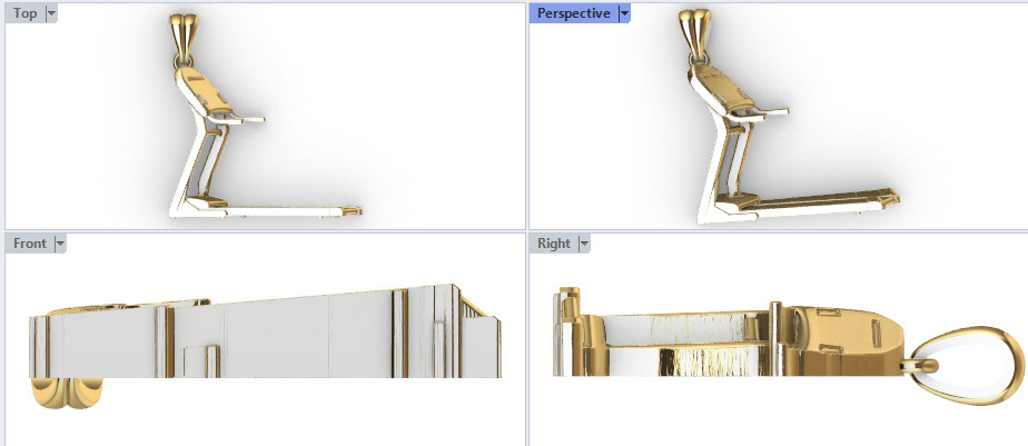 Treadmill Running  Pendant 3D print model_27