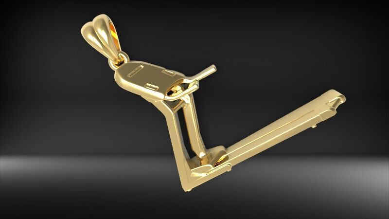 Treadmill Running  Pendant 3D print model_5