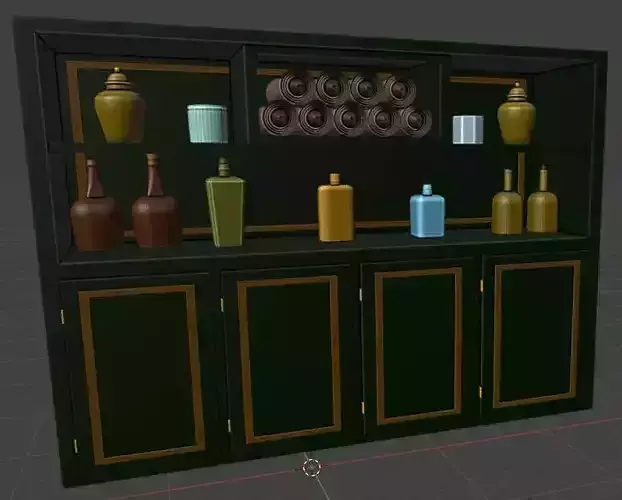 3D Printable Apothecary Cabinet