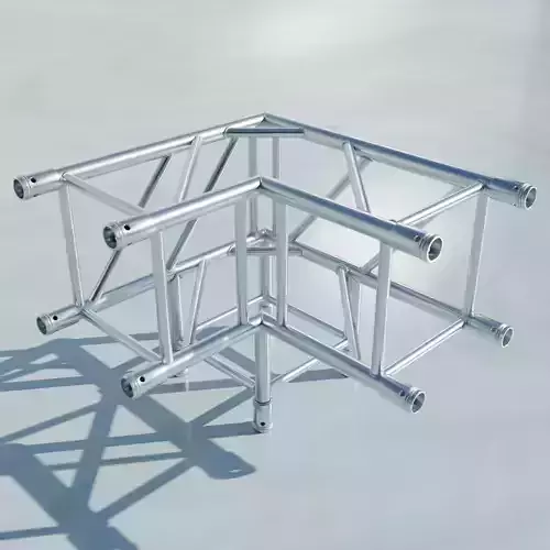 Standart Truss Square Connection 2 Low-poly 3D model