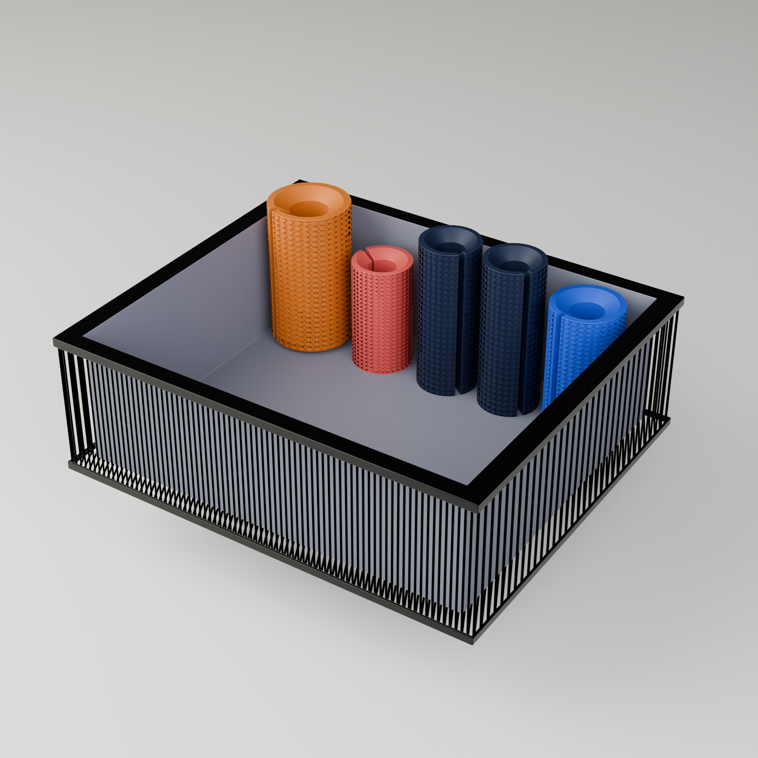 Fat Grips Bundle - 4 Variations  3D model_6