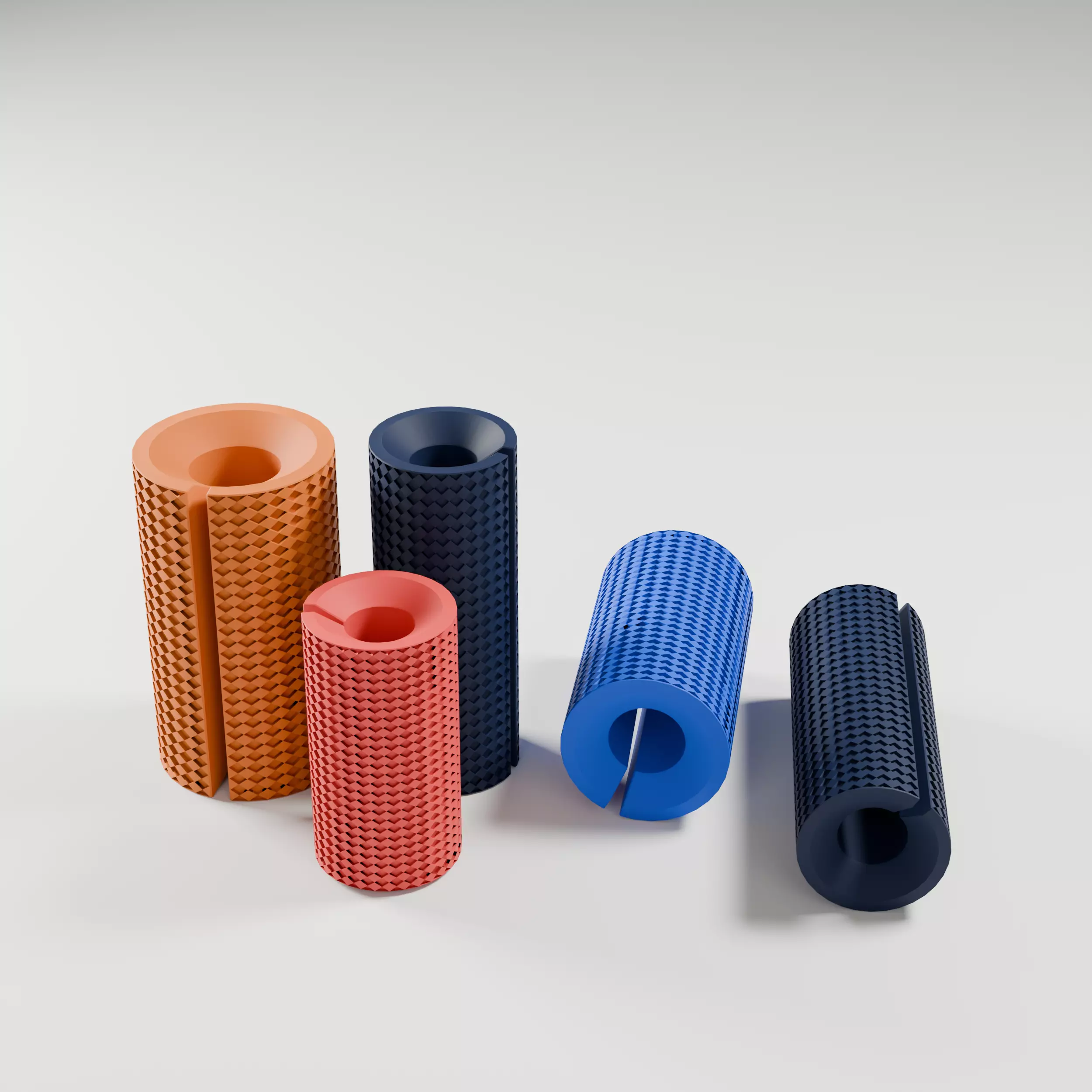 Fat Grips Bundle - 4 Variations  3D model_0