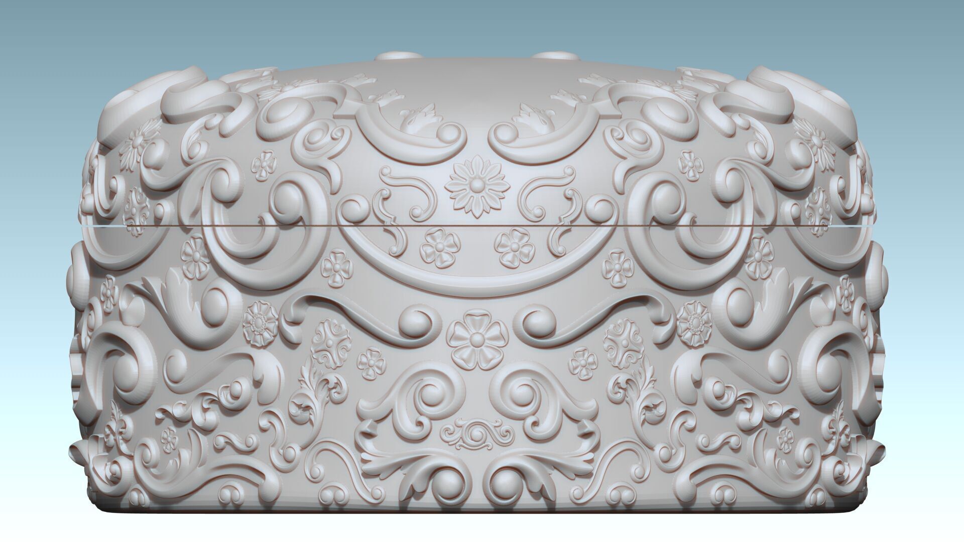 Heart Shaped Art Nouveau Jewelry Box 3D Printable 3D print model_7
