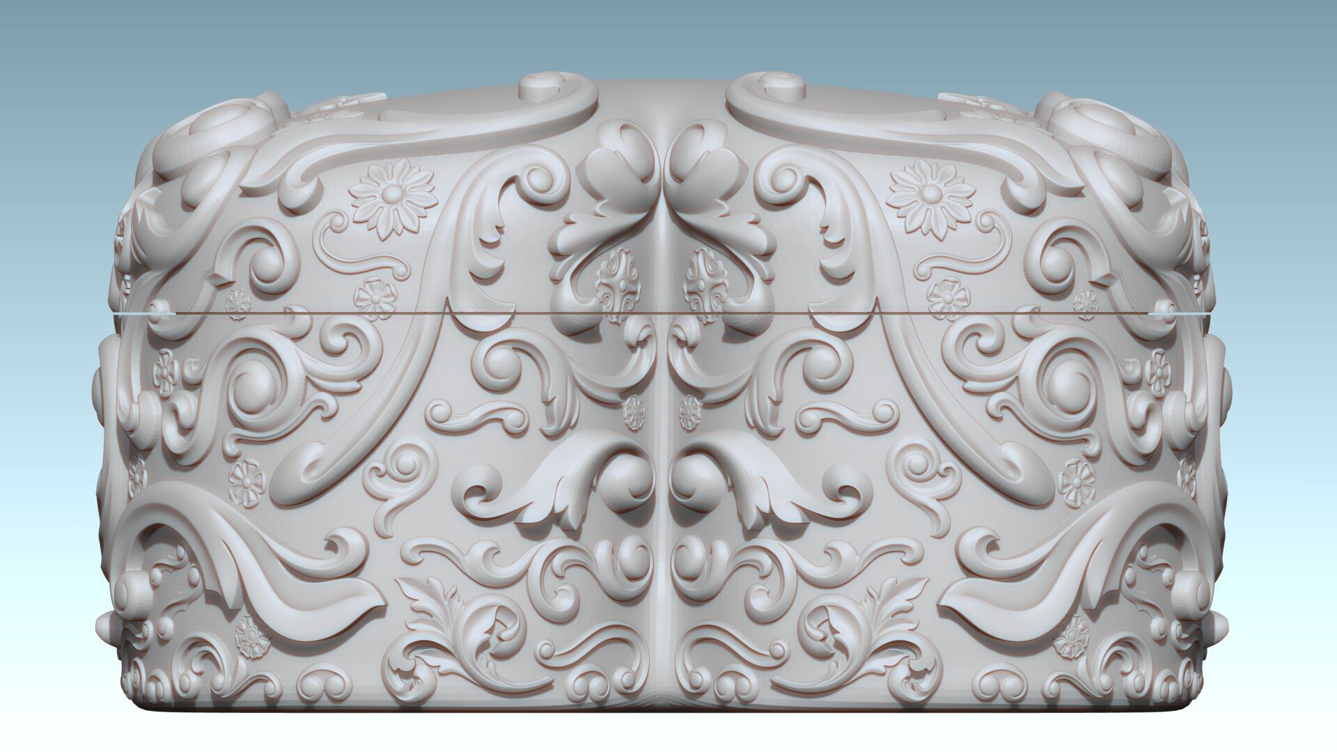 Heart Shaped Art Nouveau Jewelry Box 3D Printable 3D print model_8