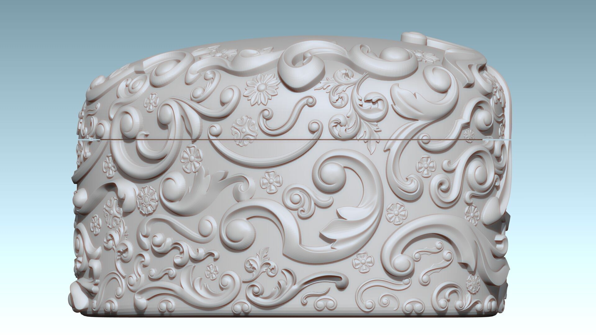 Heart Shaped Art Nouveau Jewelry Box 3D Printable 3D print model_9