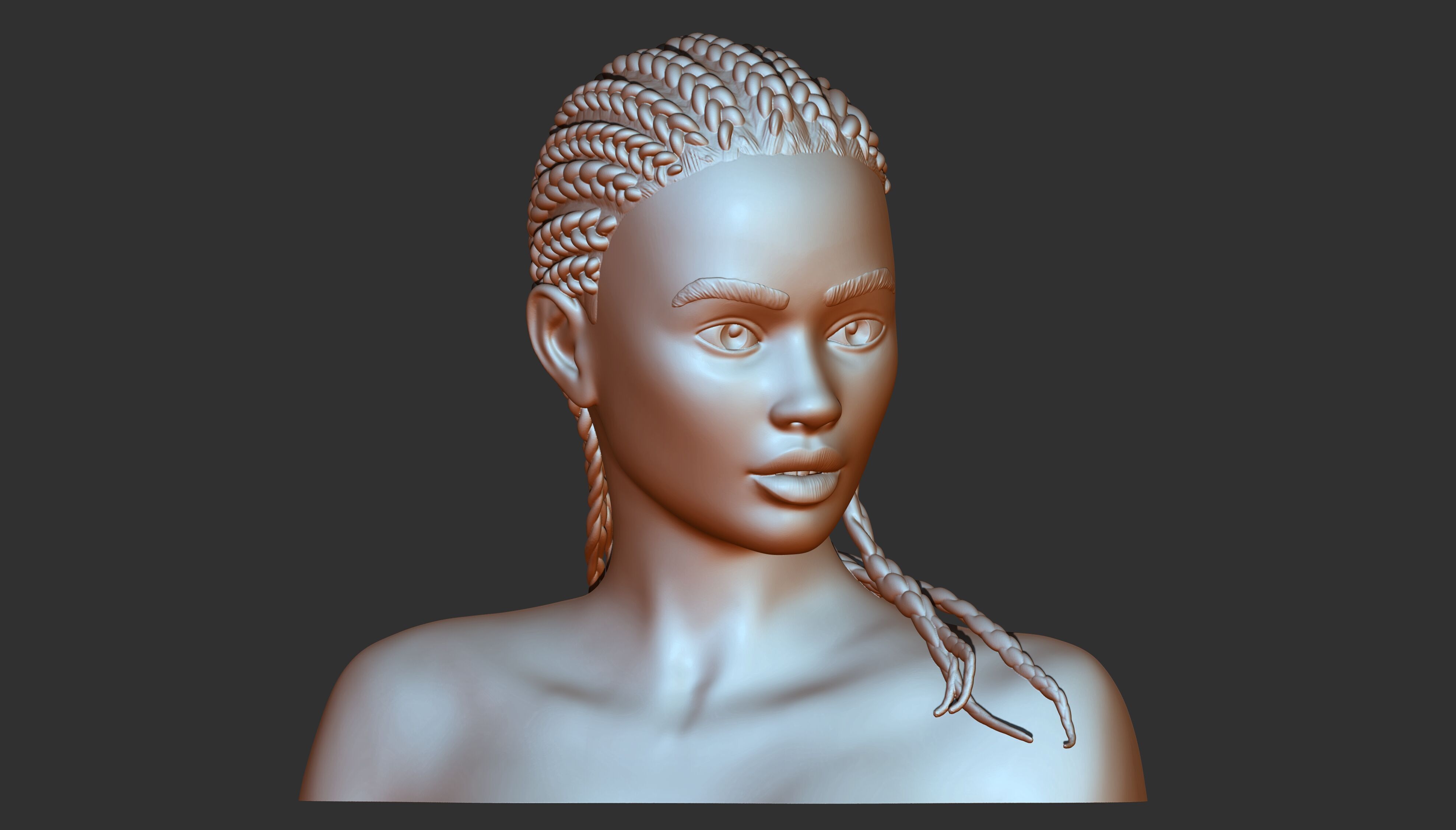 3D PRINTABLE FEMALE MODEL 3D print model_24