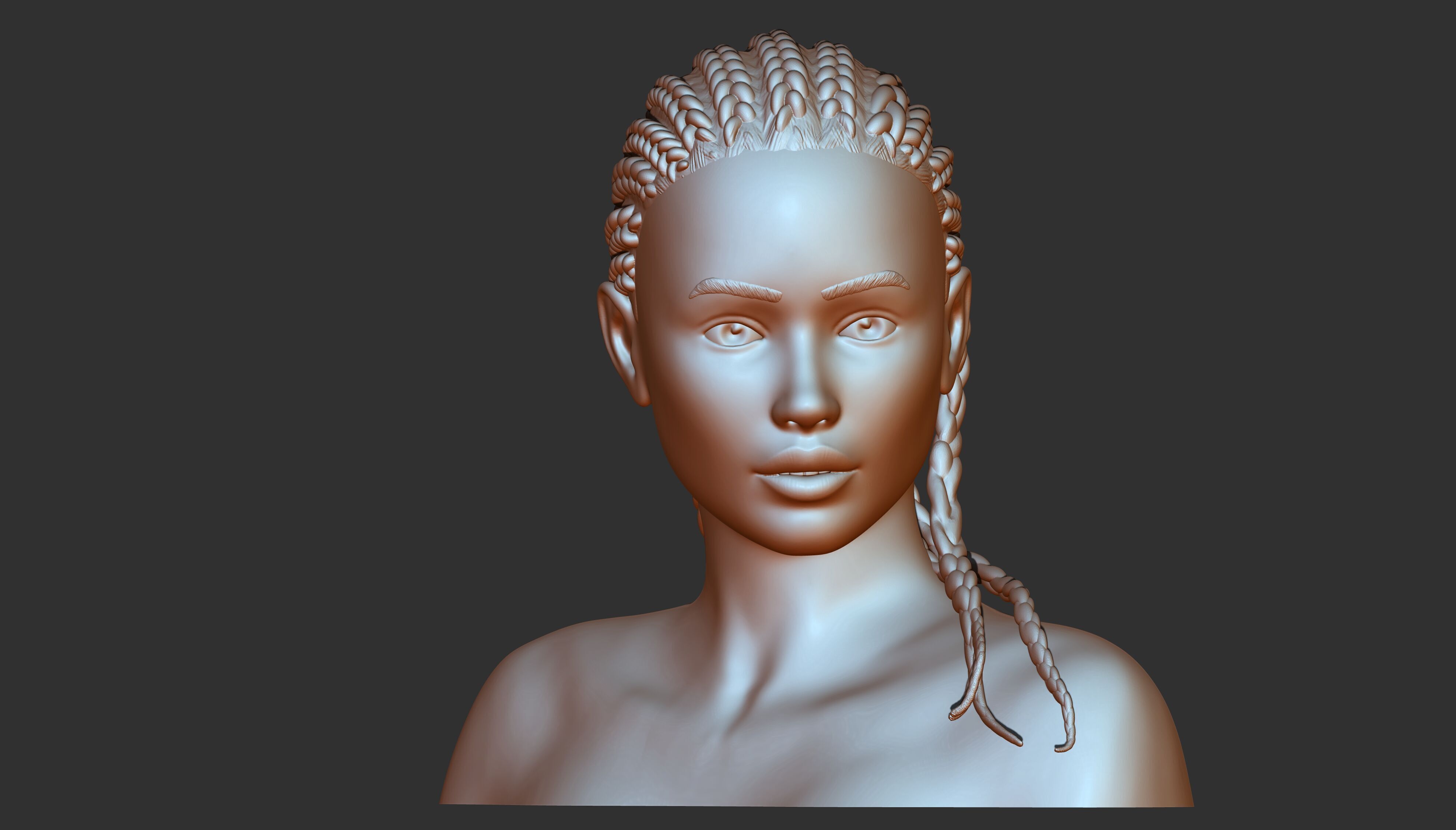3D PRINTABLE FEMALE MODEL 3D print model_20