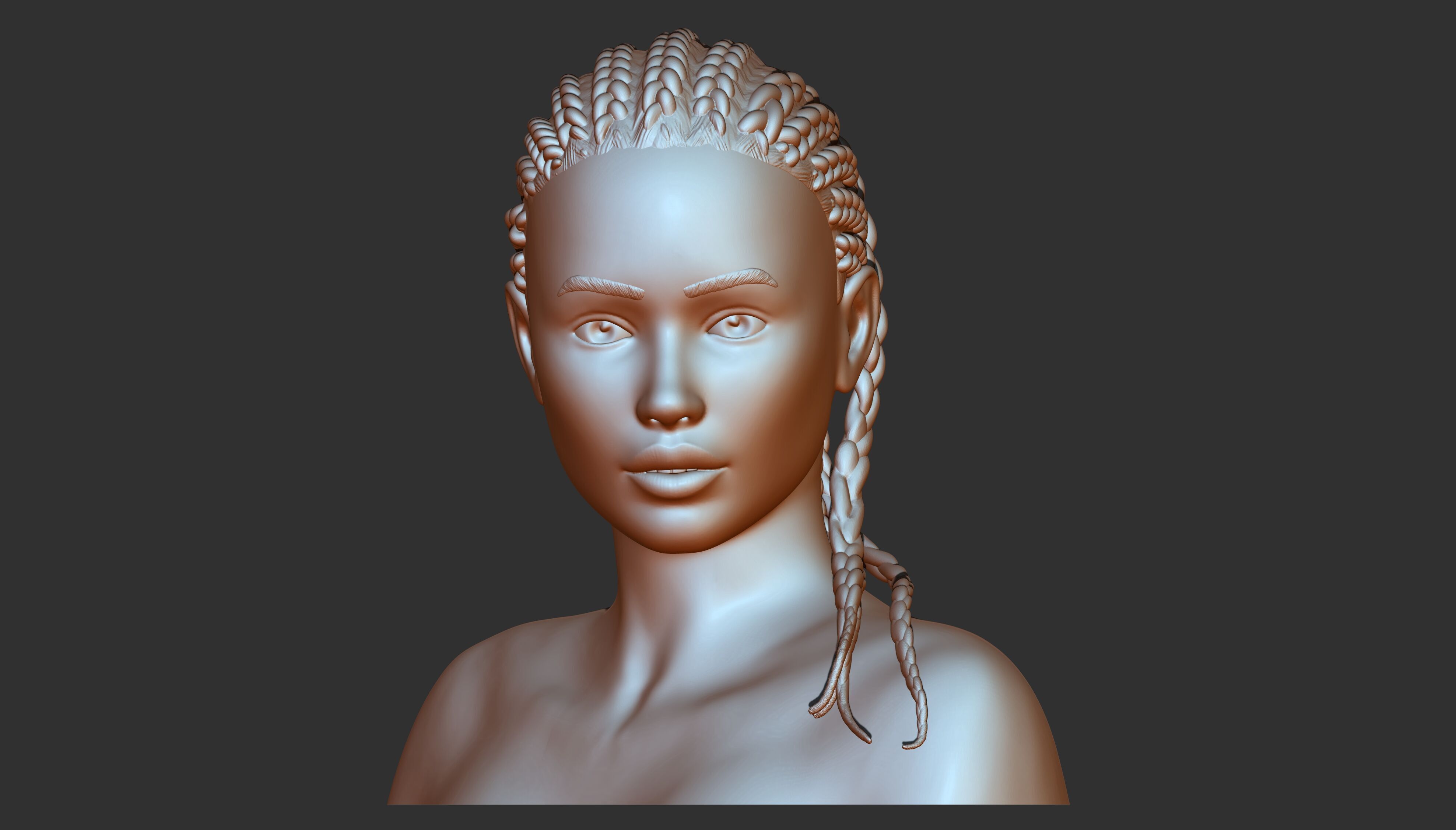 3D PRINTABLE FEMALE MODEL 3D print model_2