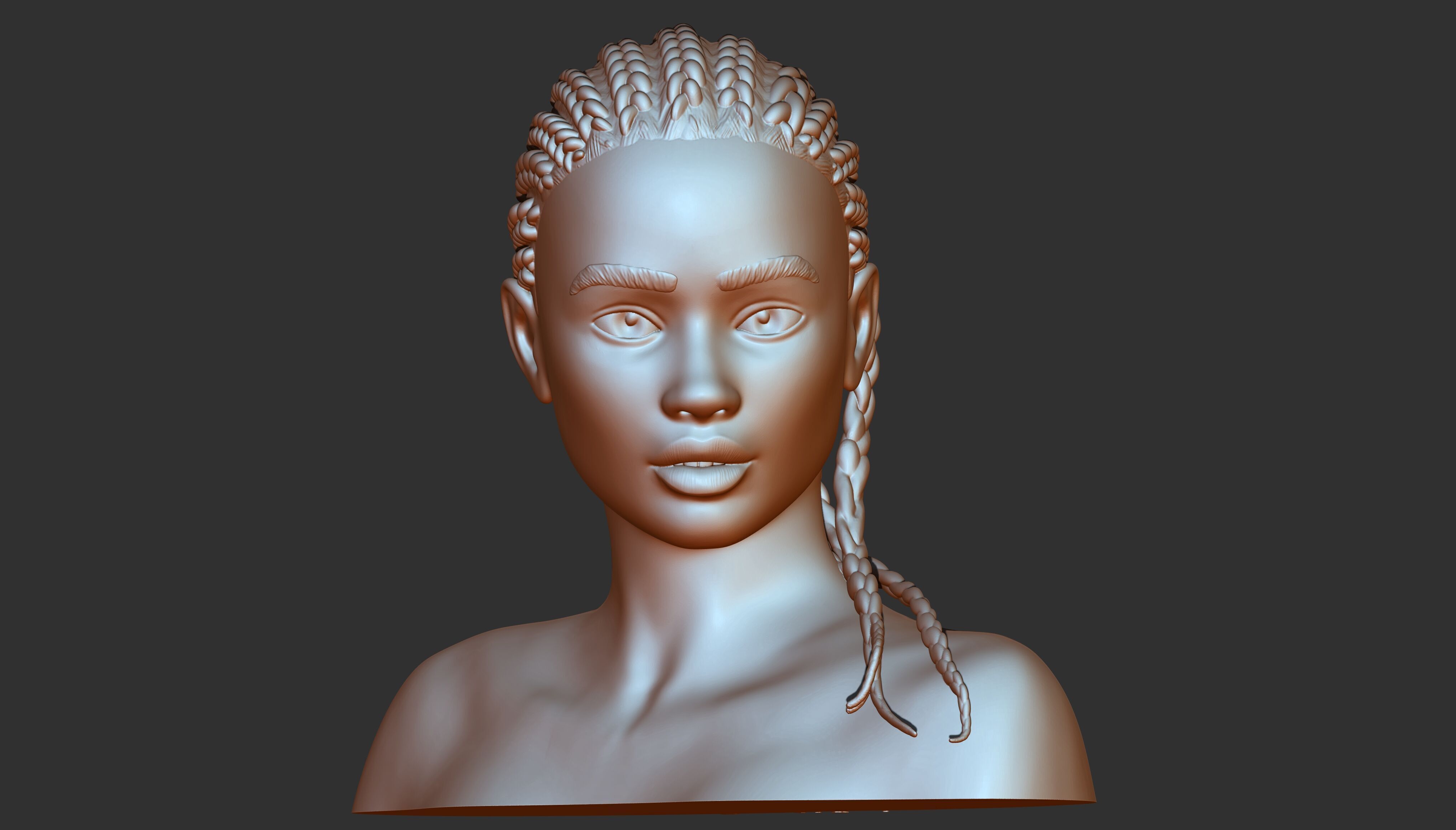 3D PRINTABLE FEMALE MODEL 3D print model_12