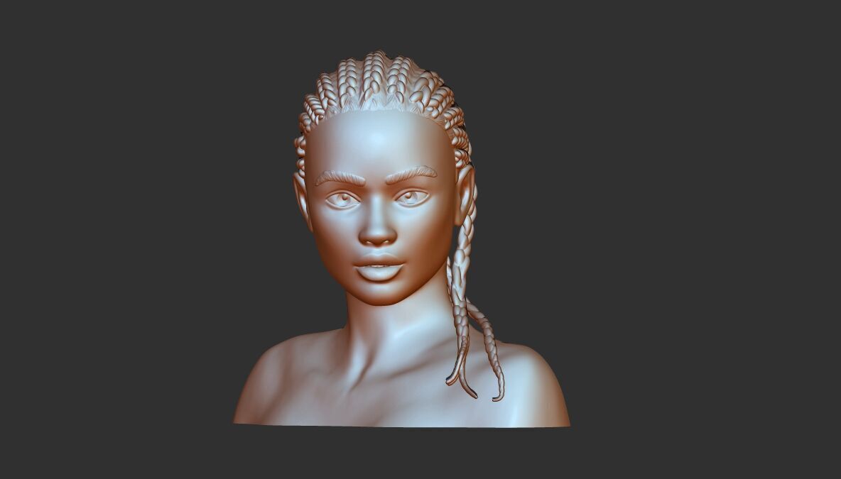 3D PRINTABLE FEMALE MODEL 3D print model_15