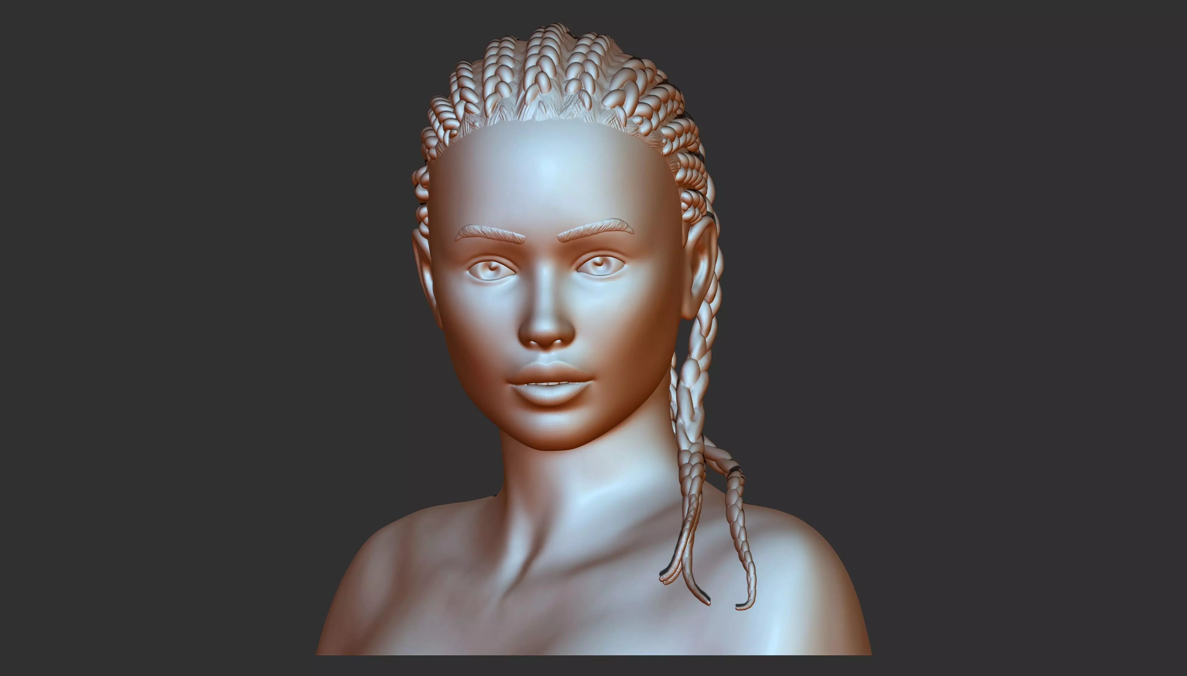 3D PRINTABLE FEMALE MODEL 3D print model_0
