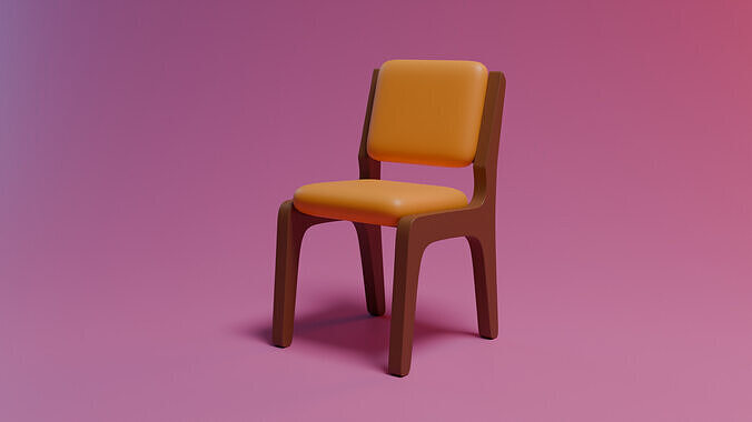 Stylized chair 3D model