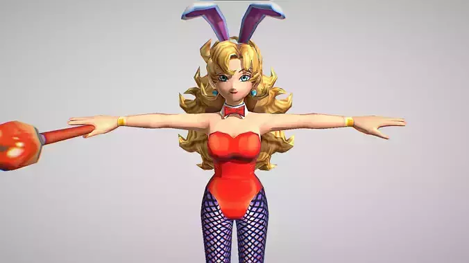 Prima Donna - Dragon Quest Rivals Ace Low-poly 3D model