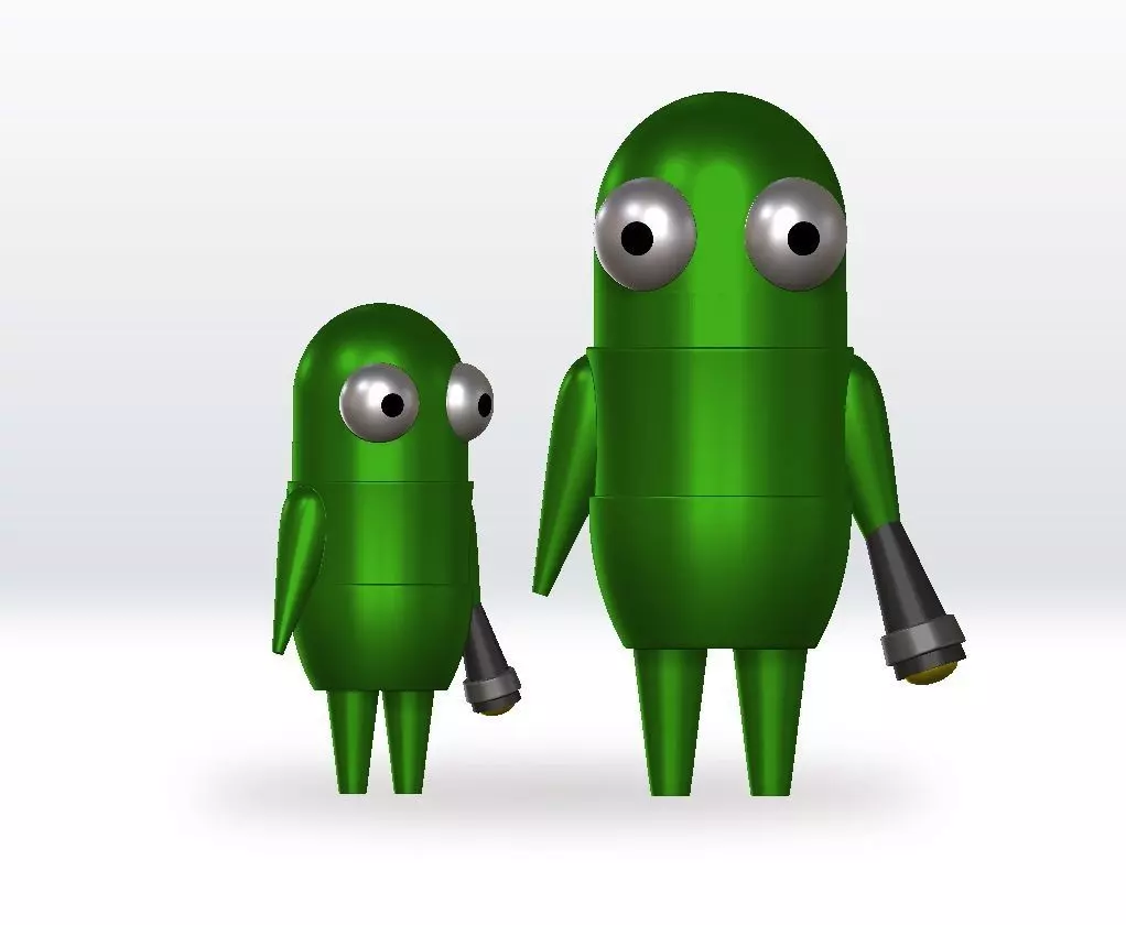 Repo Green STL file 3D Model Character Fanart 3D print model_0
