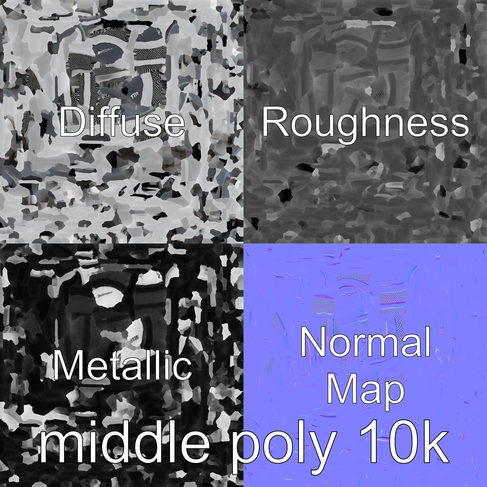 Gaming Microphone Concept Diamond Patterned model pack Texture_33