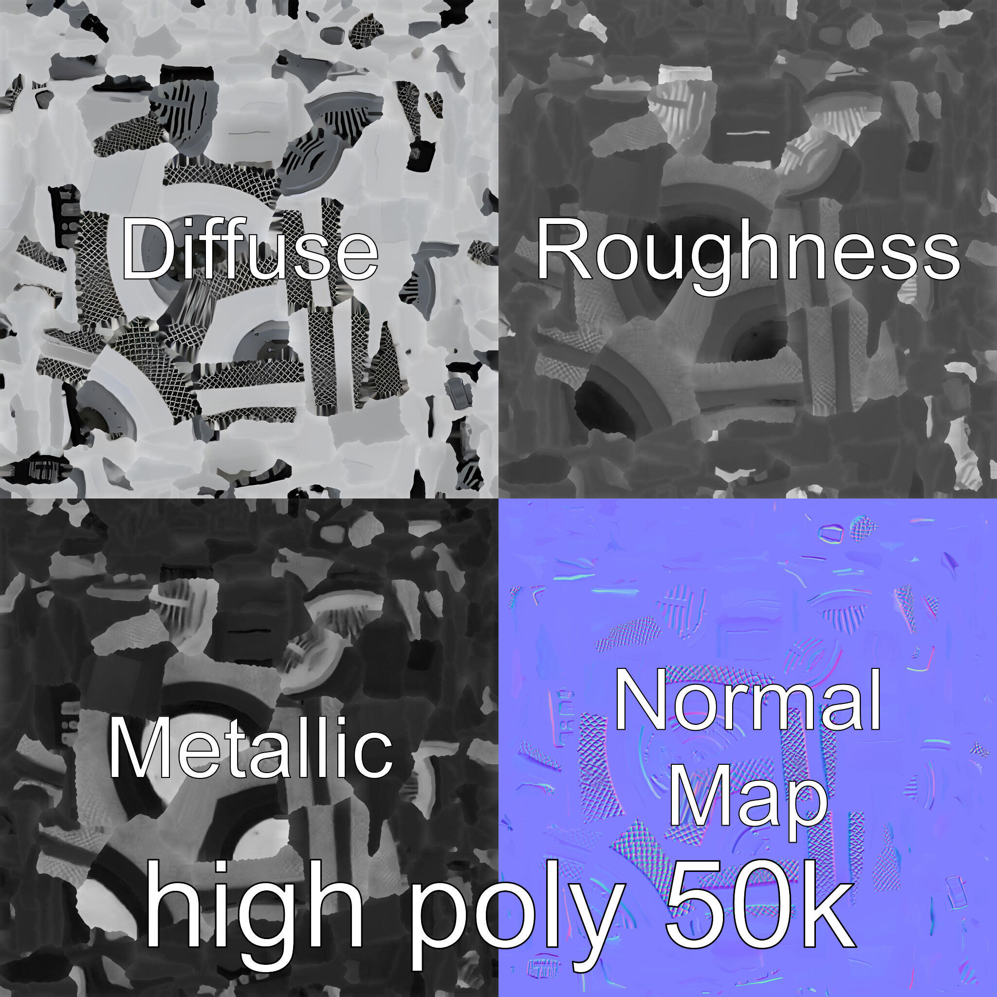 Gaming Microphone Concept Diamond Patterned model pack Texture_25