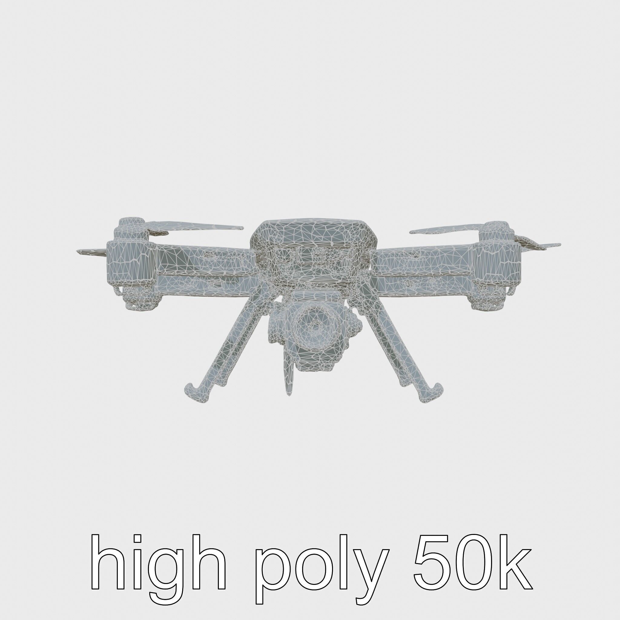 Autonomous Sweeping Drone model pack Low-poly 3D model_30
