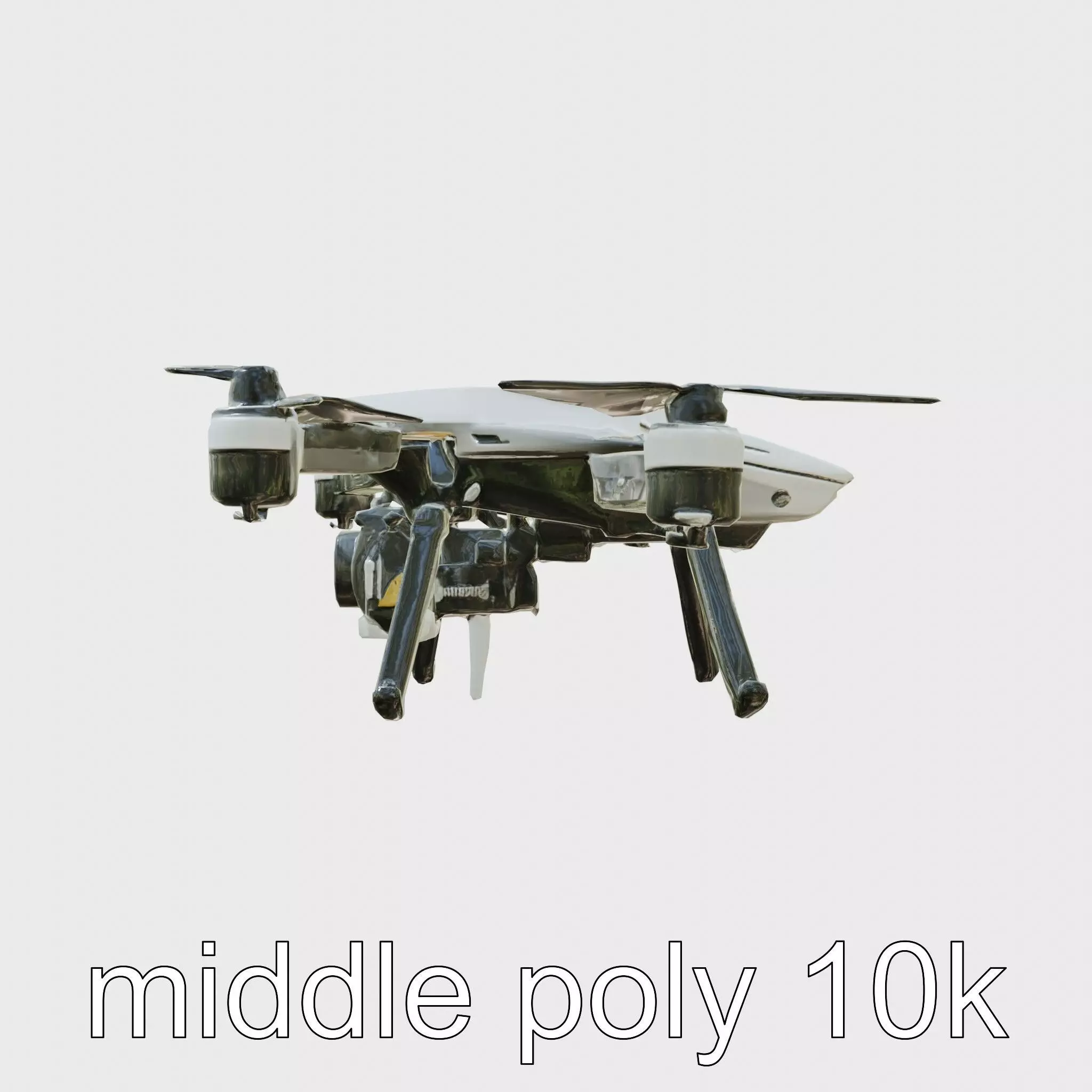 Autonomous Sweeping Drone model pack Low-poly 3D model_0