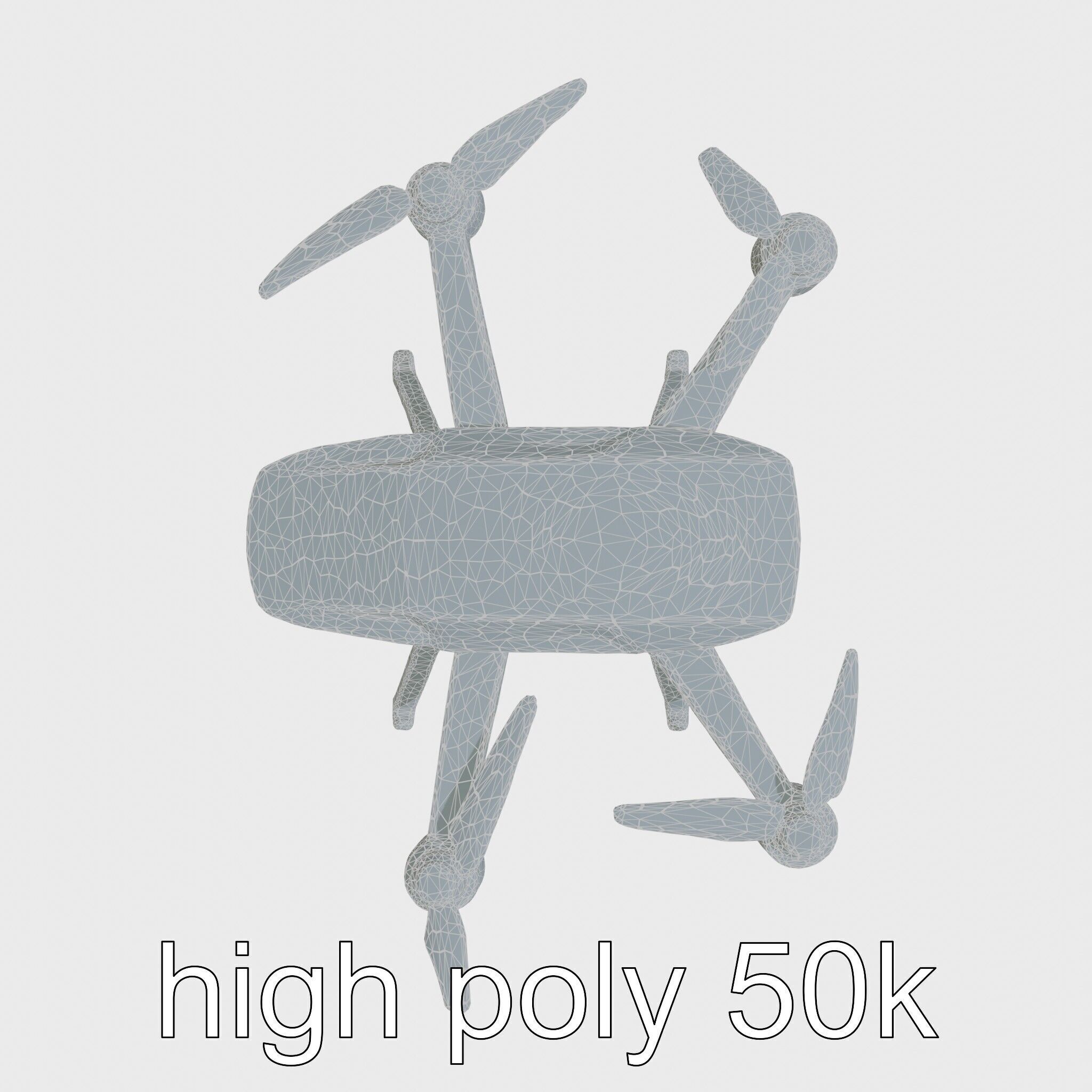 Autonomous Sweeping Drone model pack Low-poly 3D model_31