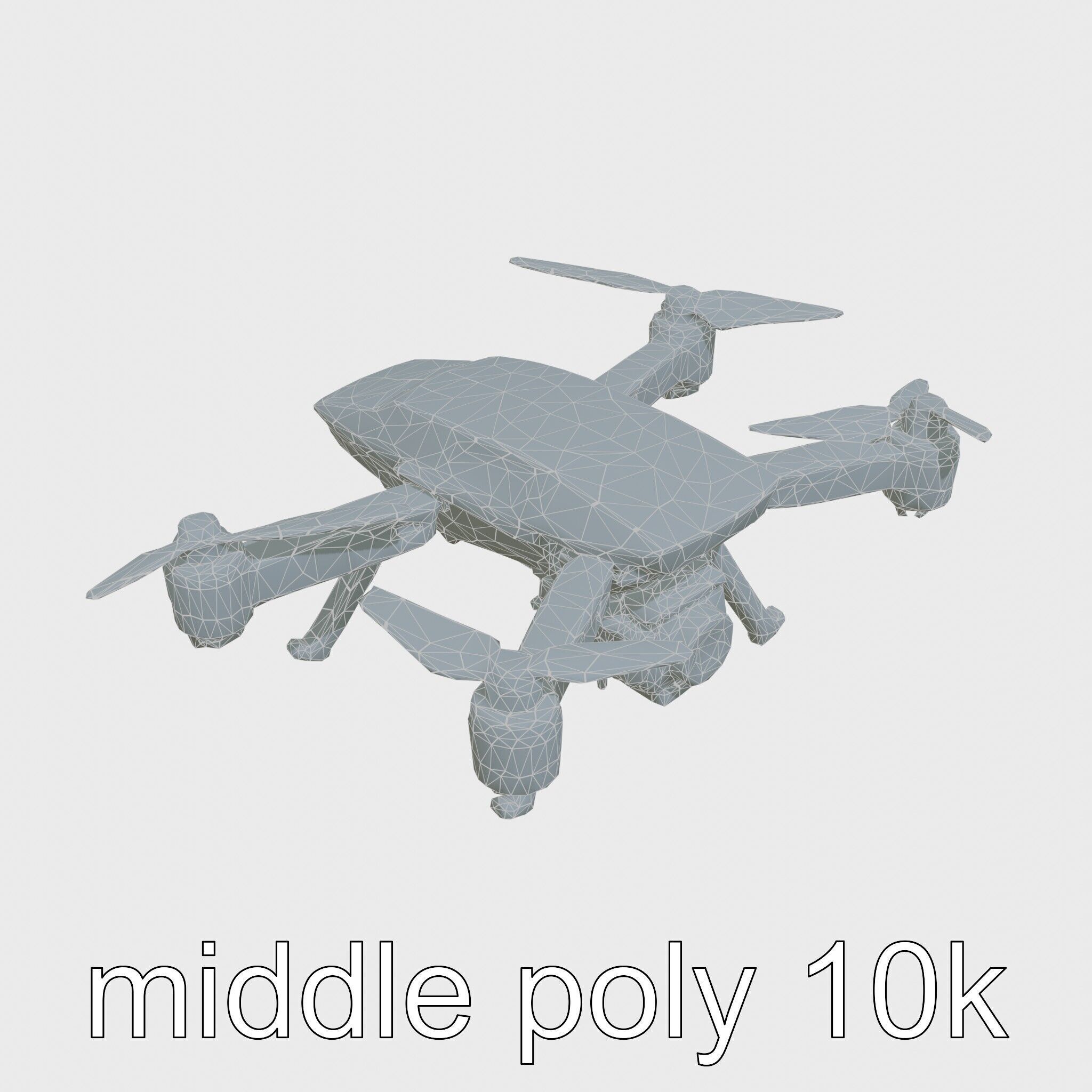 Autonomous Sweeping Drone model pack Low-poly 3D model_24