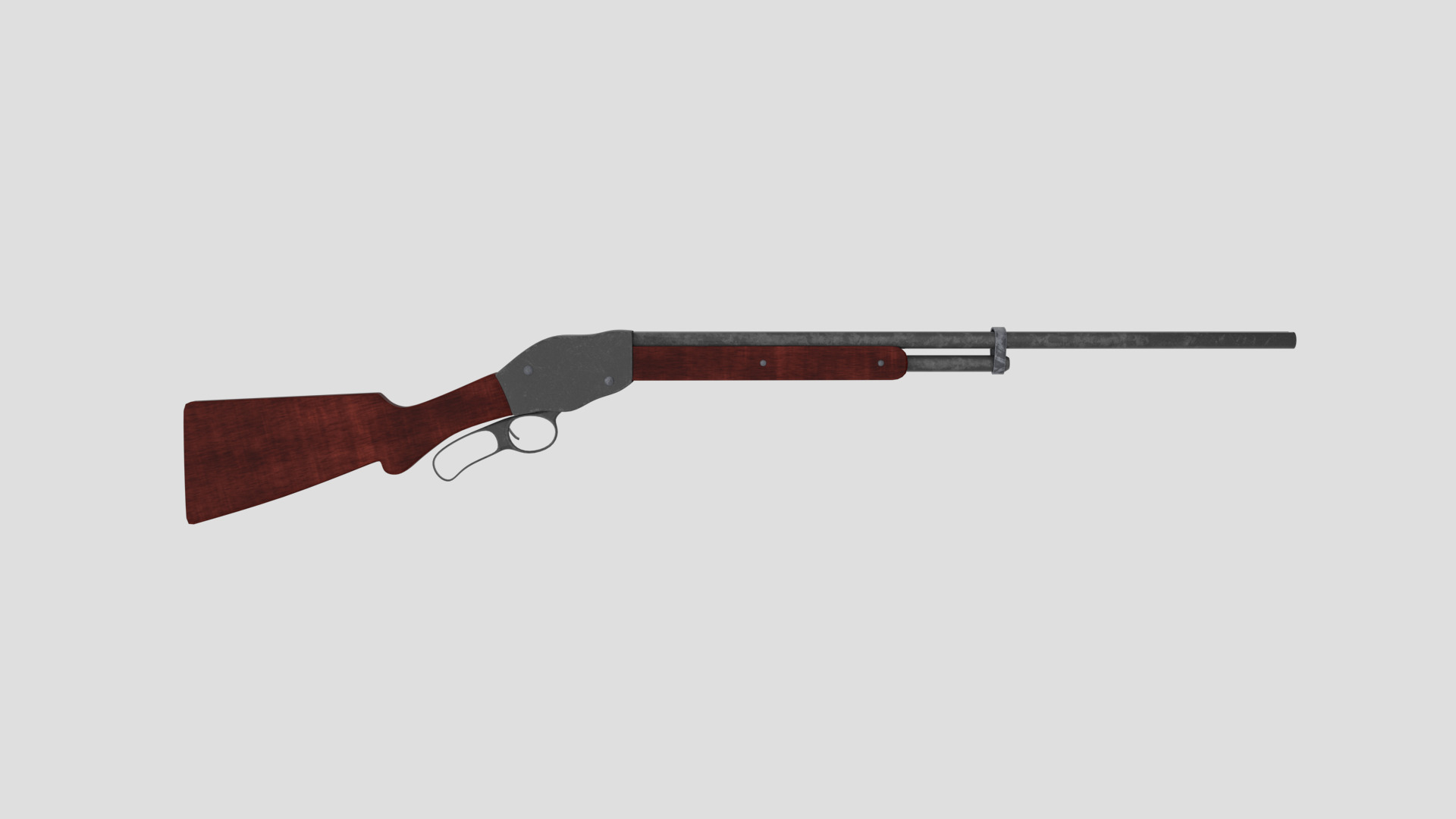 Shotgun Low-Poly Low-poly 3D model_3