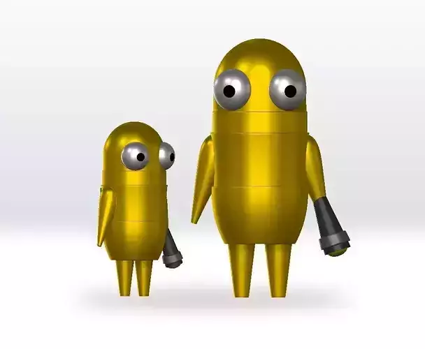 Repo Yellow STL file 3D Model Character Fanart 3D print model