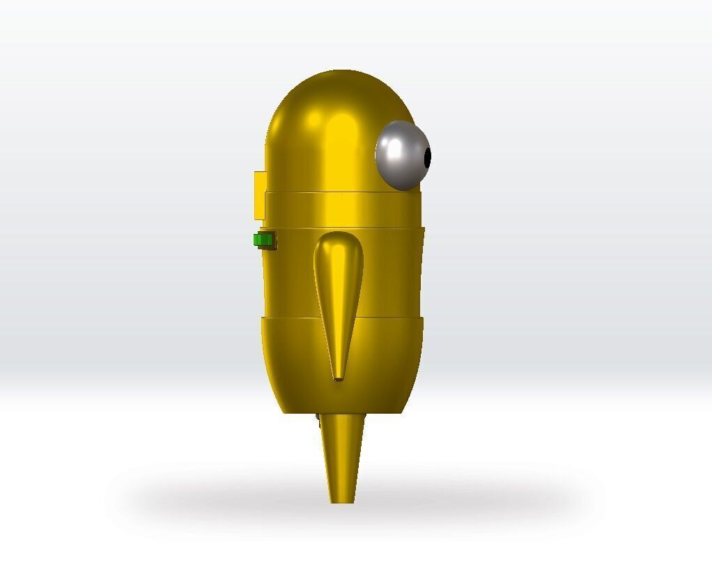 Repo Yellow STL file 3D Model Character Fanart 3D print model_5