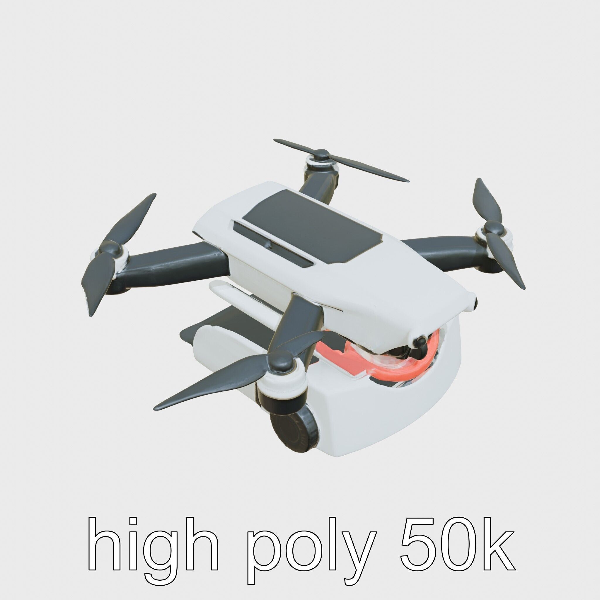 Eco Sweeper Drone model pack Low-poly 3D model_11