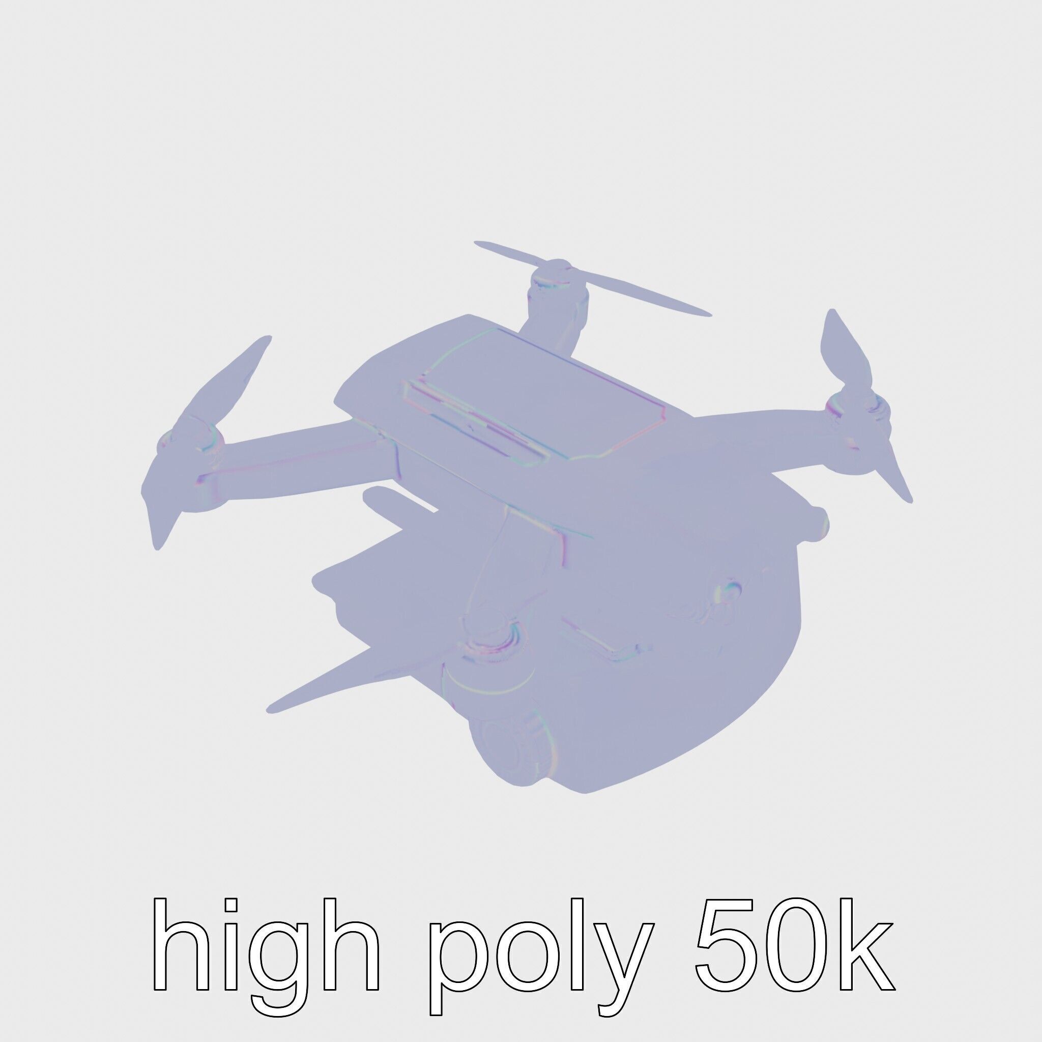 Eco Sweeper Drone model pack Low-poly 3D model_19