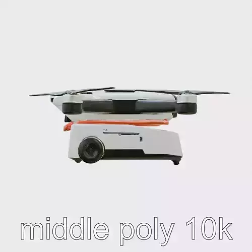 Eco Sweeper Drone model pack Low-poly 3D model