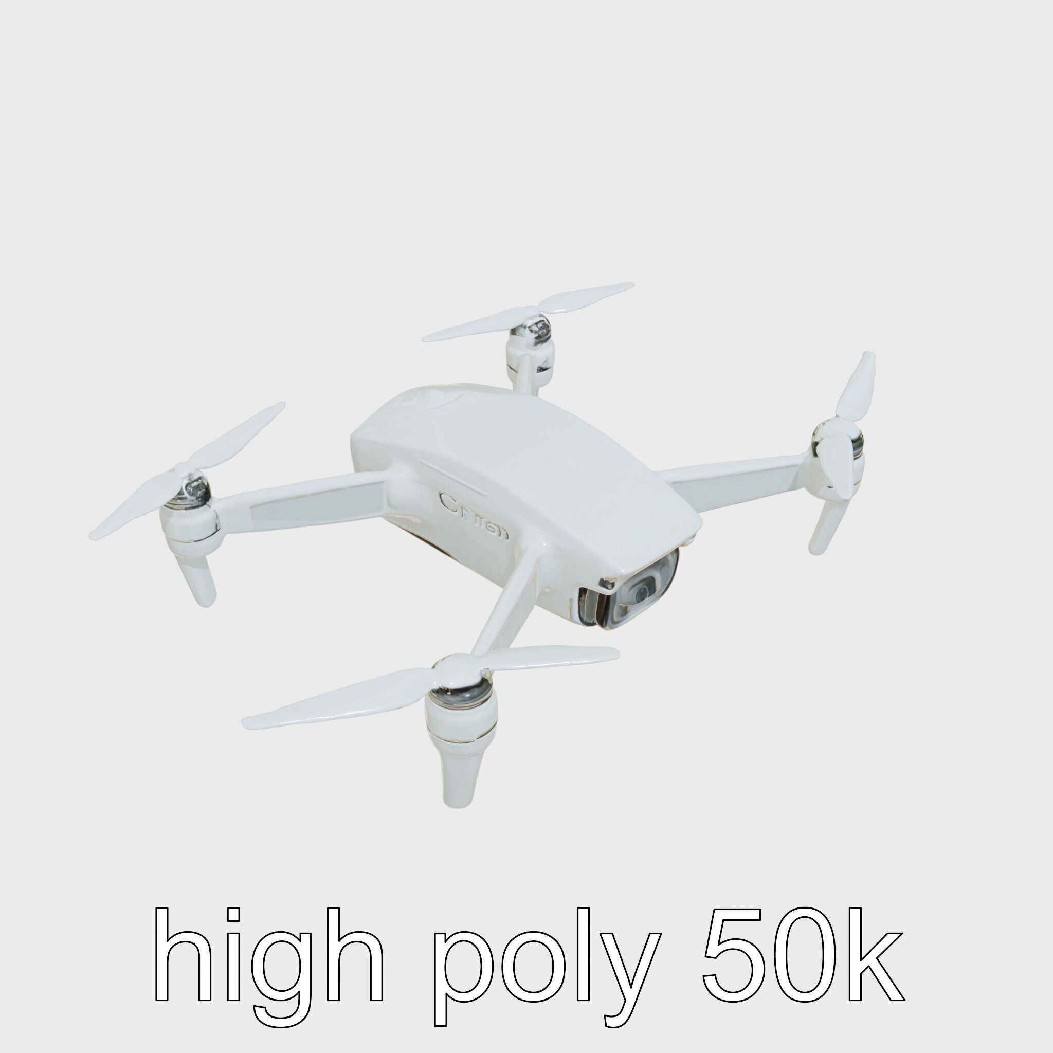 Future City Drone Cleaning AI Compact Design model pack Low-poly 3D model_11