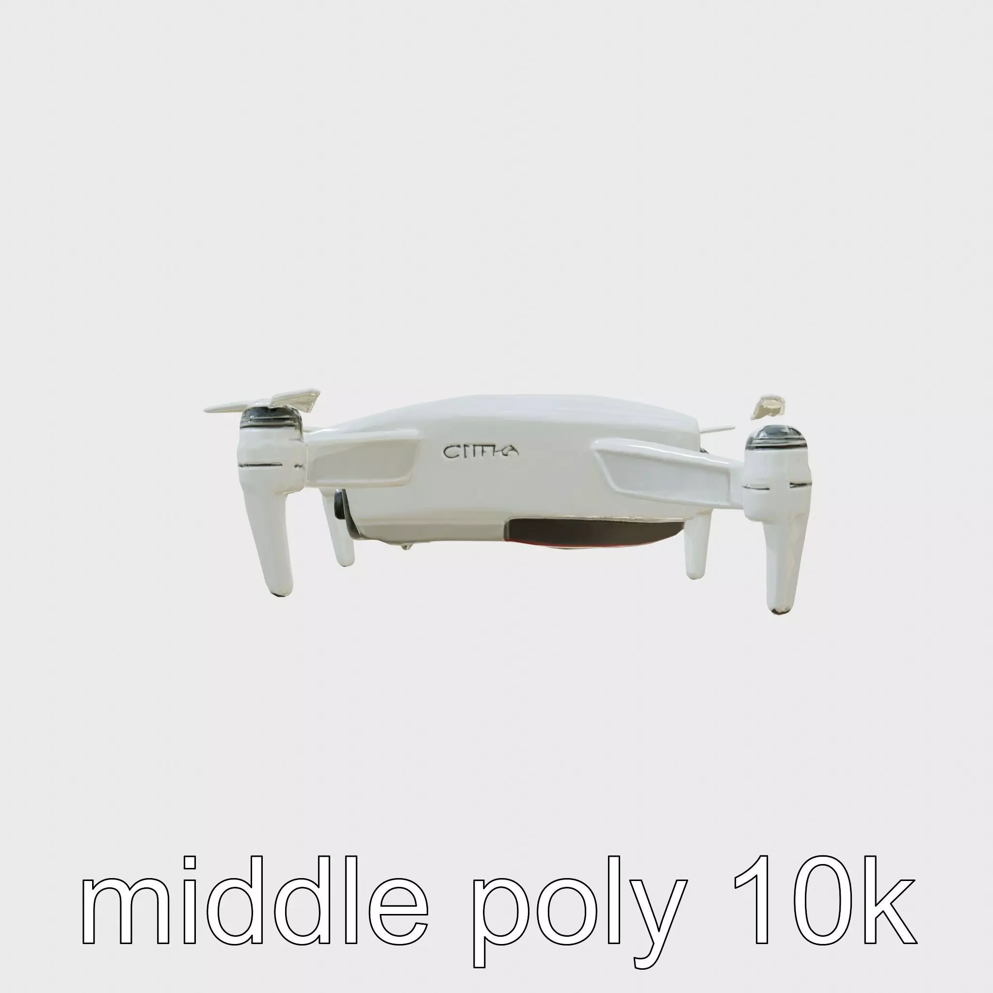 Future City Drone Cleaning AI Compact Design model pack Low-poly 3D model_0