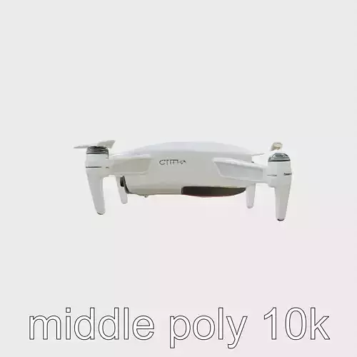Future City Drone Cleaning AI Compact Design model pack Low-poly 3D model