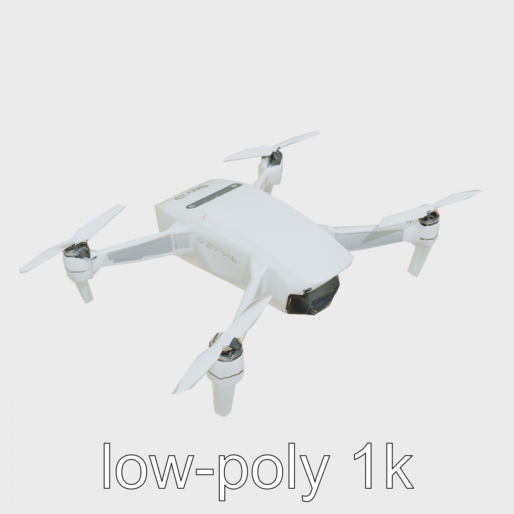 Future City Drone Cleaning AI Compact Design model pack Low-poly 3D model_31