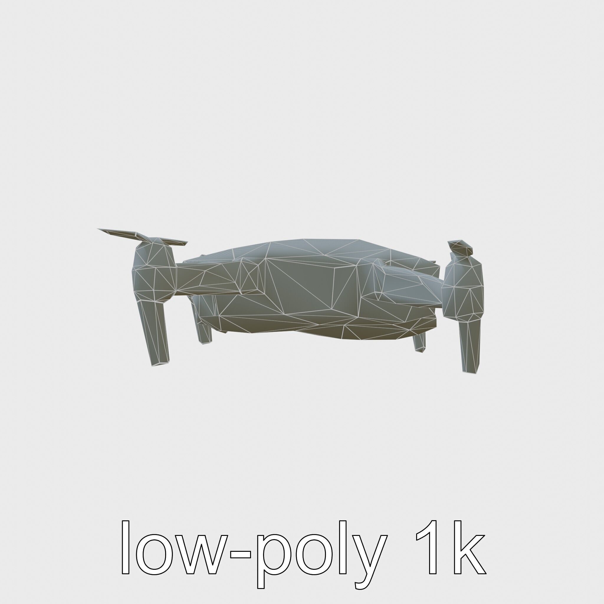 Future City Drone Cleaning AI Compact Design model pack Low-poly 3D model_14
