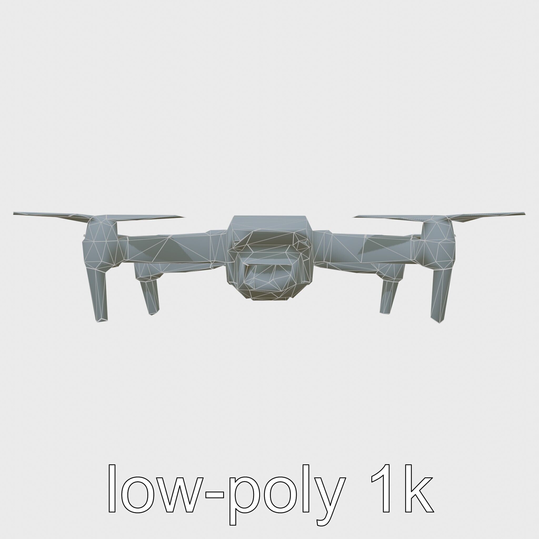 Future City Drone Cleaning AI Compact Design model pack Low-poly 3D model_25
