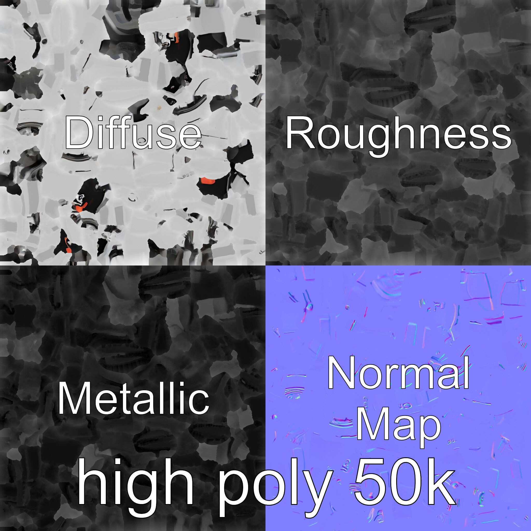 Future City Drone Cleaning AI Compact Design model pack Low-poly 3D model_24