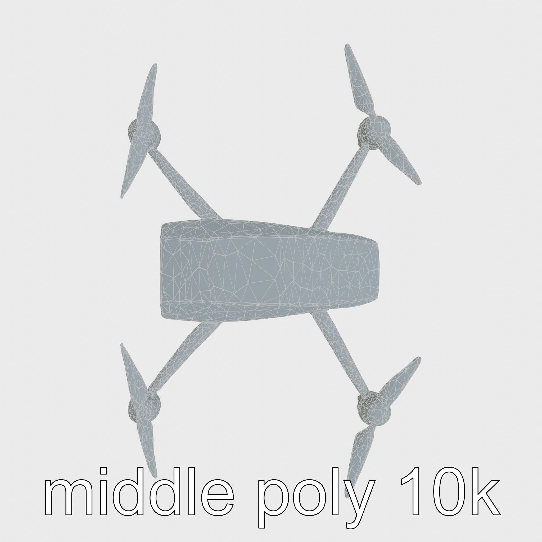 Future City Drone Cleaning AI Compact Design model pack Low-poly 3D model_28