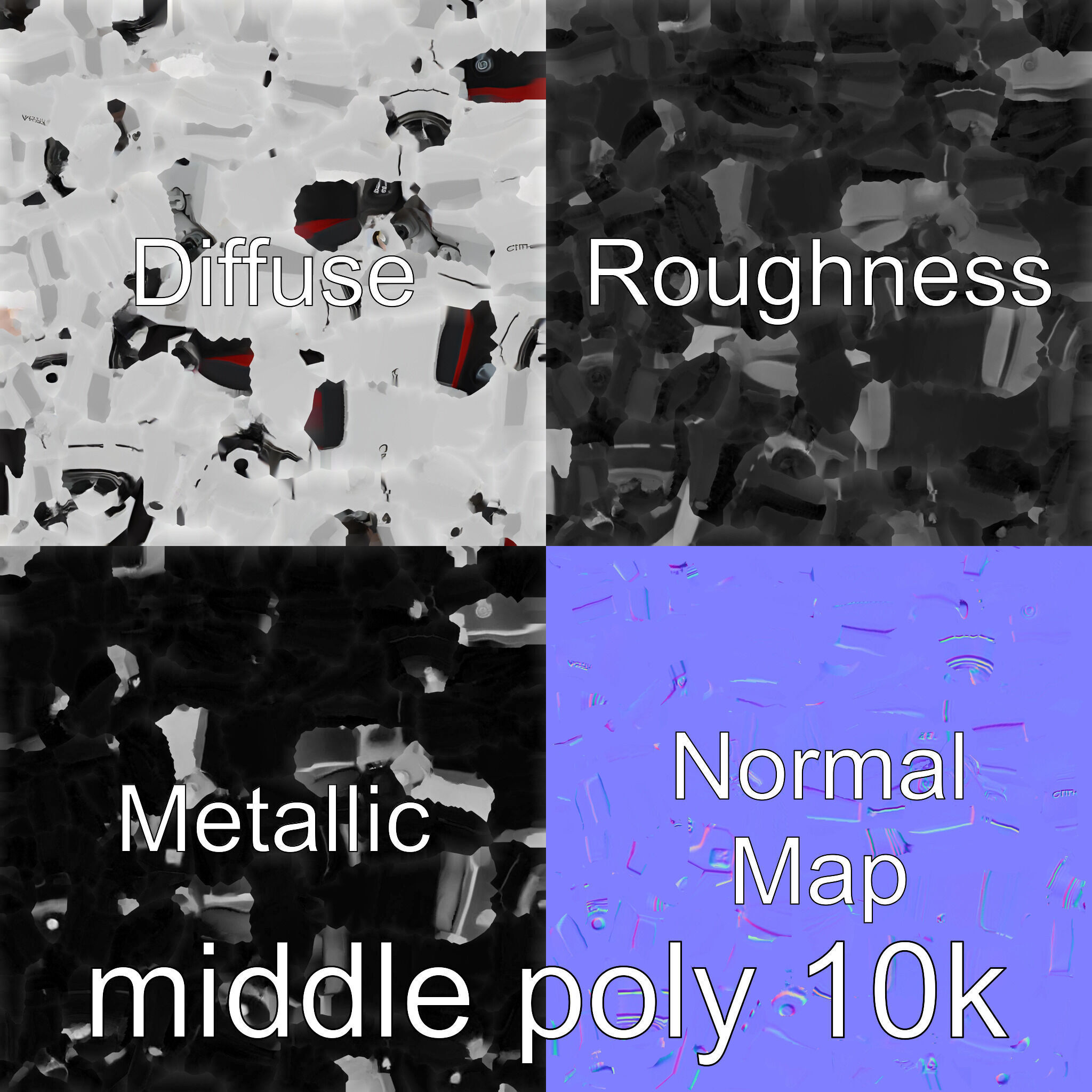 Future City Drone Cleaning AI Compact Design model pack Low-poly 3D model_33