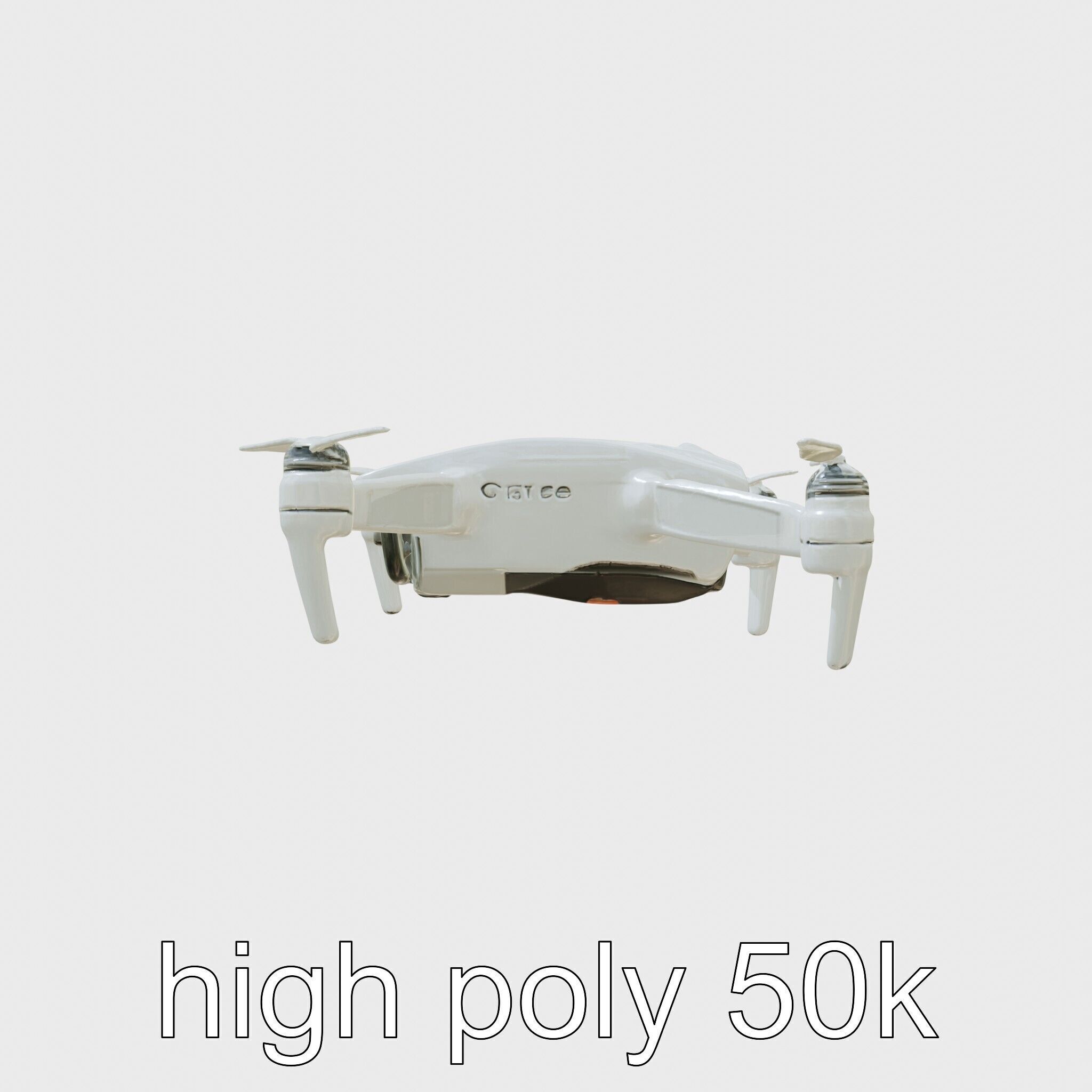 Future City Drone Cleaning AI Compact Design model pack Low-poly 3D model_5