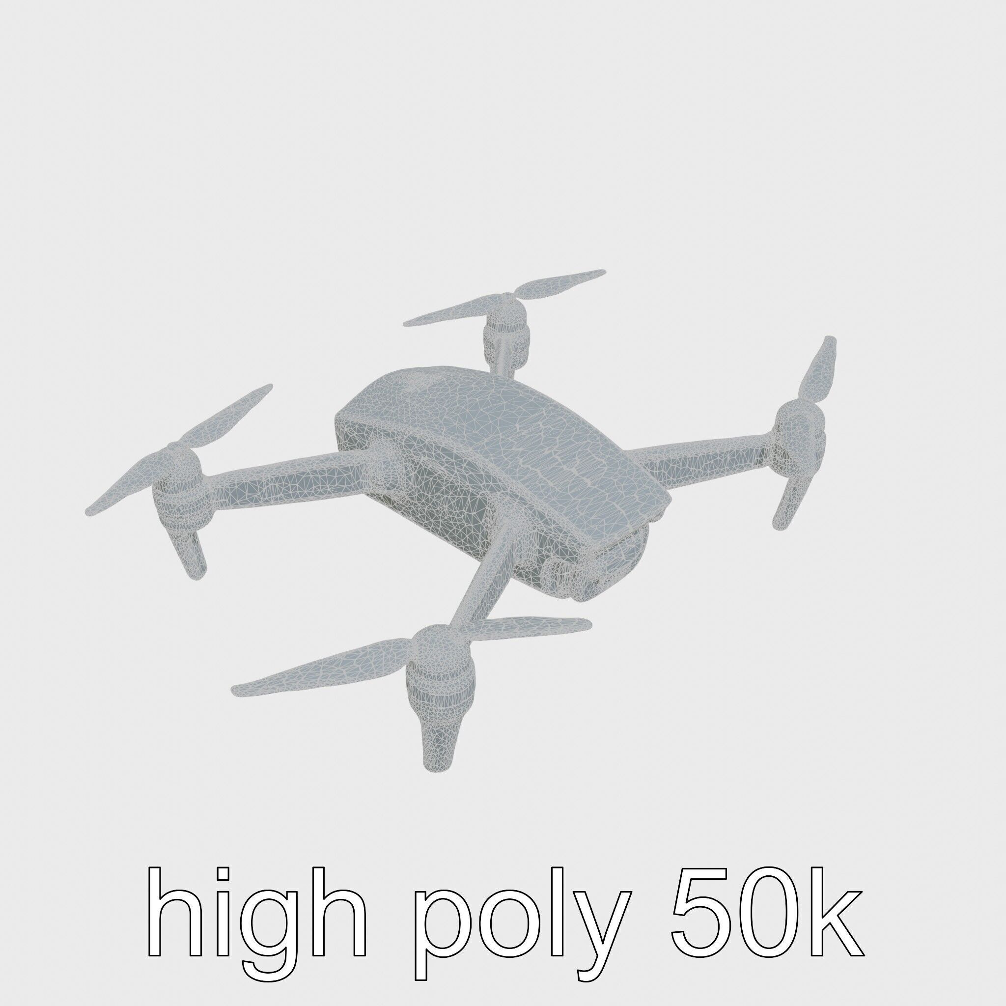 Future City Drone Cleaning AI Compact Design model pack Low-poly 3D model_18