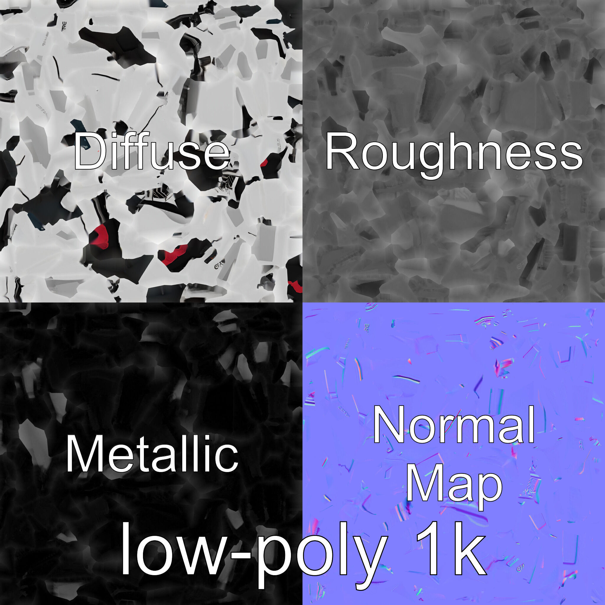 Future City Drone Cleaning AI Compact Design model pack Low-poly 3D model_4